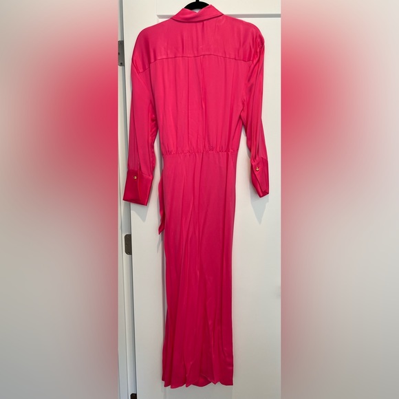 Zara Limited Edition Midi Shirt Dress Fuchsia - Picture 6 of 12